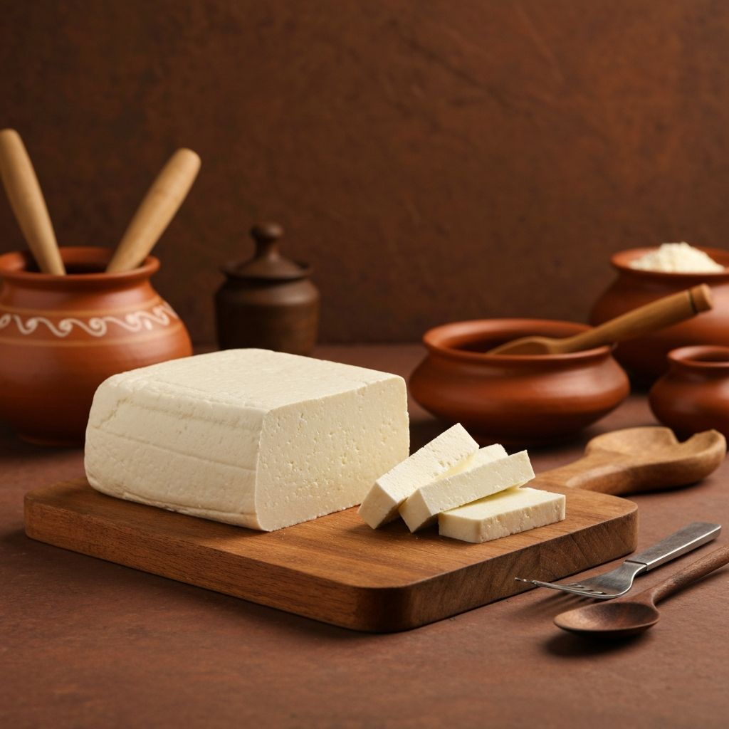 Fresh homemade paneer